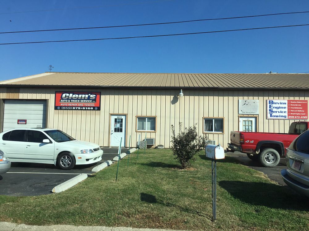 CLEM’S AUTO & TRUCK SERVICE 405B Crossfield Dr, Versailles, Kentucky