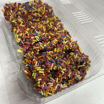 Tara's Candies - Chocolate covered pretzels with dye free sprinkles - Chocolatiers & Shops Near Me Tara's Candies - Chocolate covered pretzels with dye free sprinkles - Chocolatiers & Shops Near Me