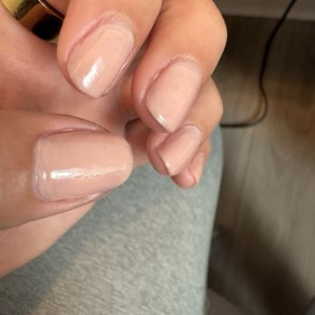 Ocean Nails & Spa - Mani paint job- streaky - Nail Salons Near Me - Mount Pleasant, South Carolina
