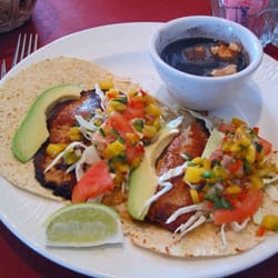 The Creek Restaurant - Fish taco open face