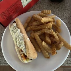 The Burger Ranch - Hotdog and fries
