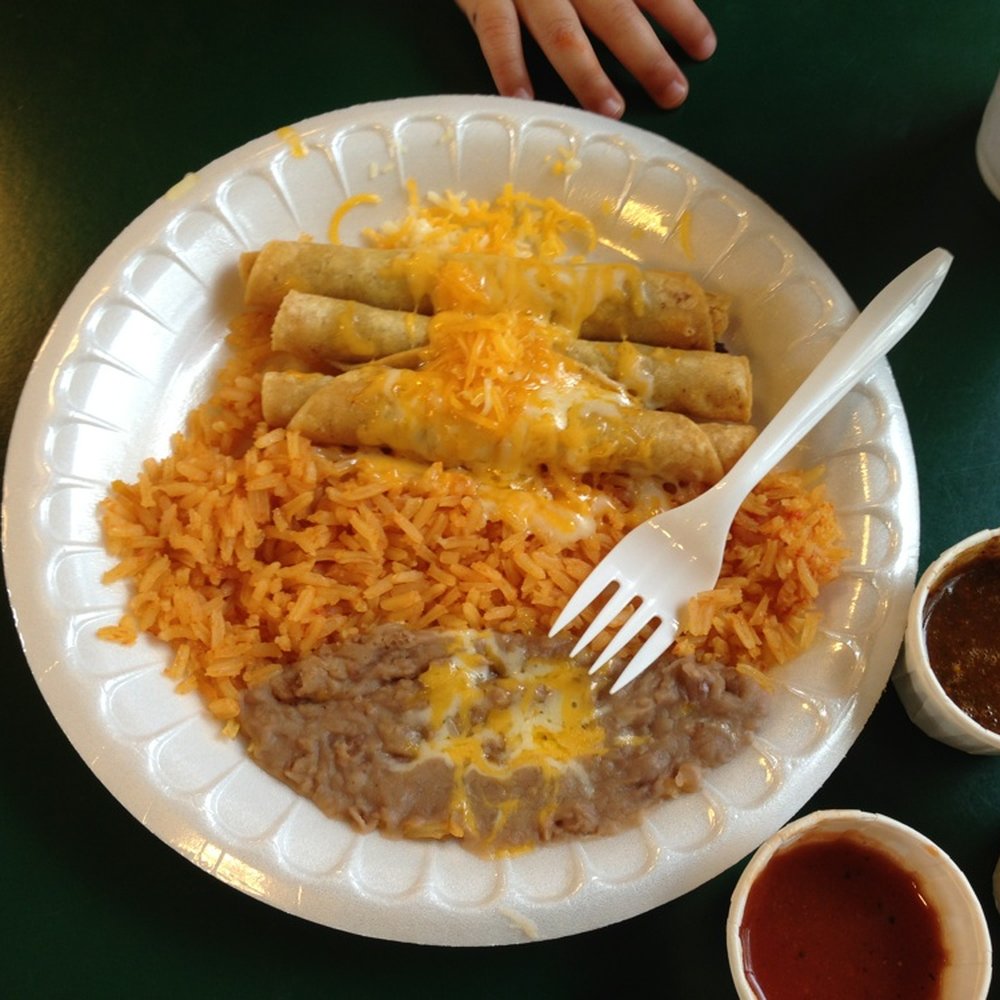 Armando's Mexican Food - Kids meal 3 rolled tacos w/ beans & rice - Mexican Near Me - Abilene, Texas Armando's Mexican Food - Kids meal 3 rolled tacos w/ beans & rice - Mexican Near Me - Abilene, Texas