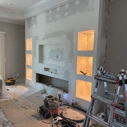 Roman's Handyman Services & Painting - Custom entertainment wall