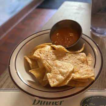 The Paramount - Chips and sauce brought to all tables - Breakfast & Brunch Near Me - Boston, Massachusetts