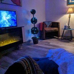 Comfortable lounge area.