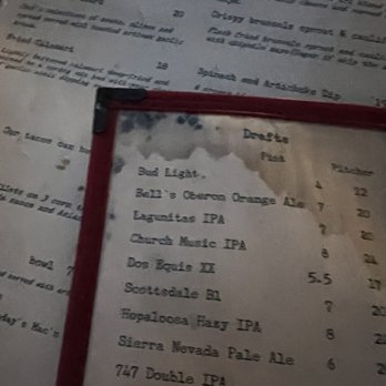 Pier 54 - mold on menu - New American Near Me - Tempe, Arizona