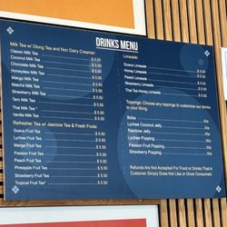 Vk Pho - Drink menu