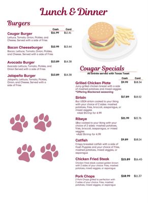 Menu photo 2 Cougar Cafe Ada, OK