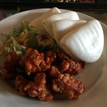 Toki Underground - Fried chicken bun ( too sweet lol - Ramen Near Me - Washington, DC, District of Columbia