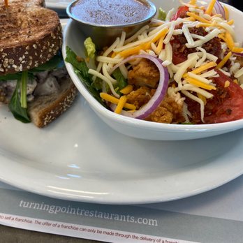 Turning Point - Cran-Walnut Chicken Salad Sandwich Chop Chop Salad - Breakfast & Brunch Near Me - Bryn Mawr, Pennsylvania