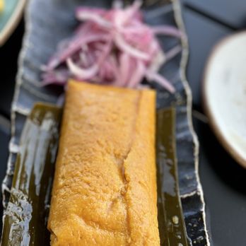 Victoria's Pisco Lounge - Marinated red onion with a tamale outstanding! - Peruvian Near Me - Lake Worth, Florida Victoria's Pisco Lounge - Marinated red onion with a tamale outstanding! - Peruvian Near Me - Lake Worth, Florida