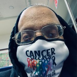 Penn Medicine Abramson Cancer Center - I got here. https://www.etsy.com/listing/907423975/cancer-sucks-in-every-color-face-mask?variation0=1655217781