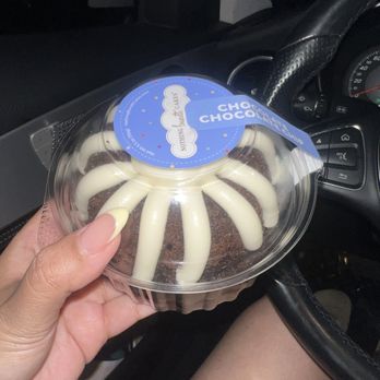 Nothing Bundt Cakes - Chocolate Chocolate Chip Bundtlet (birthday freebie) - Desserts Near Me - Downey, California