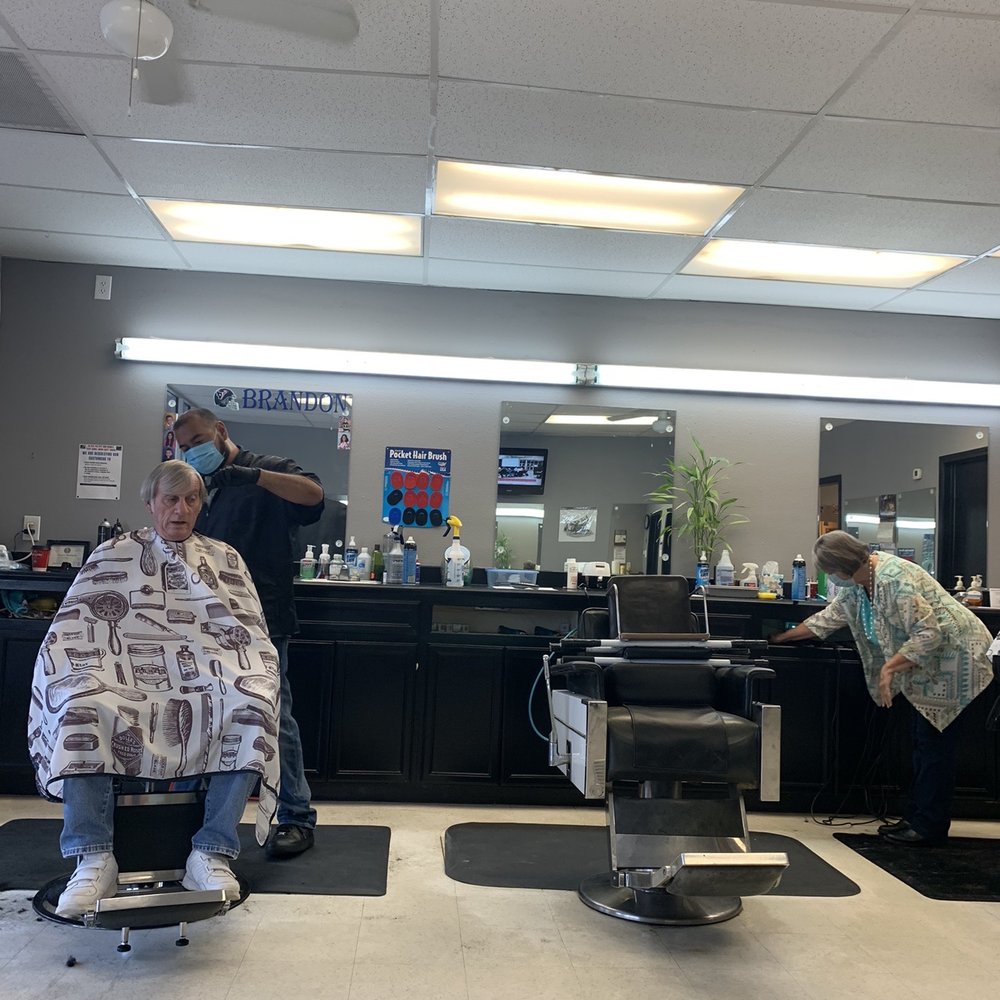 Brandon and Ms. Jeanie hard at work!