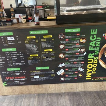 In Your Face Foods - Menu - Caribbean Near Me - Milton, Ontario In Your Face Foods - Menu - Caribbean Near Me - Milton, Ontario