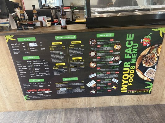 Menu photo 1 In Your Face Foods Milton, ON Menu photo 1 In Your Face Foods Milton, ON