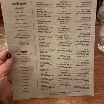 Dharma Blue - Sushi menu - Sushi Bars Near Me - Pensacola, Florida Dharma Blue - Sushi menu - Sushi Bars Near Me - Pensacola, Florida