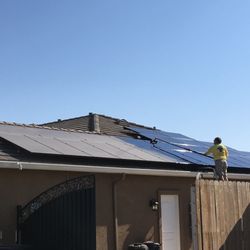 One Way Solar - Work from our ladders as much as possible to keep traffic off of your roof.