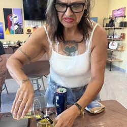 Painting with a Twist - Maria, I'm making a candle