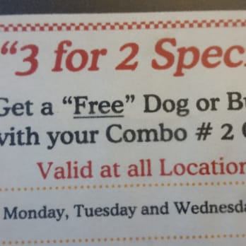 Nu-Way Weiners - Lunch special! - Burgers Near Me - Warner Robins, Georgia