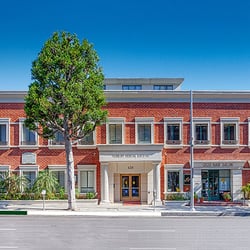 Outside of the building.