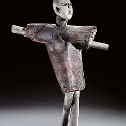 Galerie Capazza - Françoise Carrasco En piste 55 x 39 x 16 cm raku