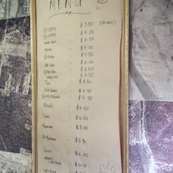 Nowhere Espresso - Menu