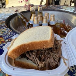 Neil's Kick N It Bbq - Tri Tip sandwich