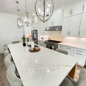 Carolina's Stone Marble and Granite - Calacatta Laza Quartz - Countertop Installation Near Me - Monroe, North Carolina Carolina's Stone Marble and Granite - Calacatta Laza Quartz - Countertop Installation Near Me - Monroe, North Carolina