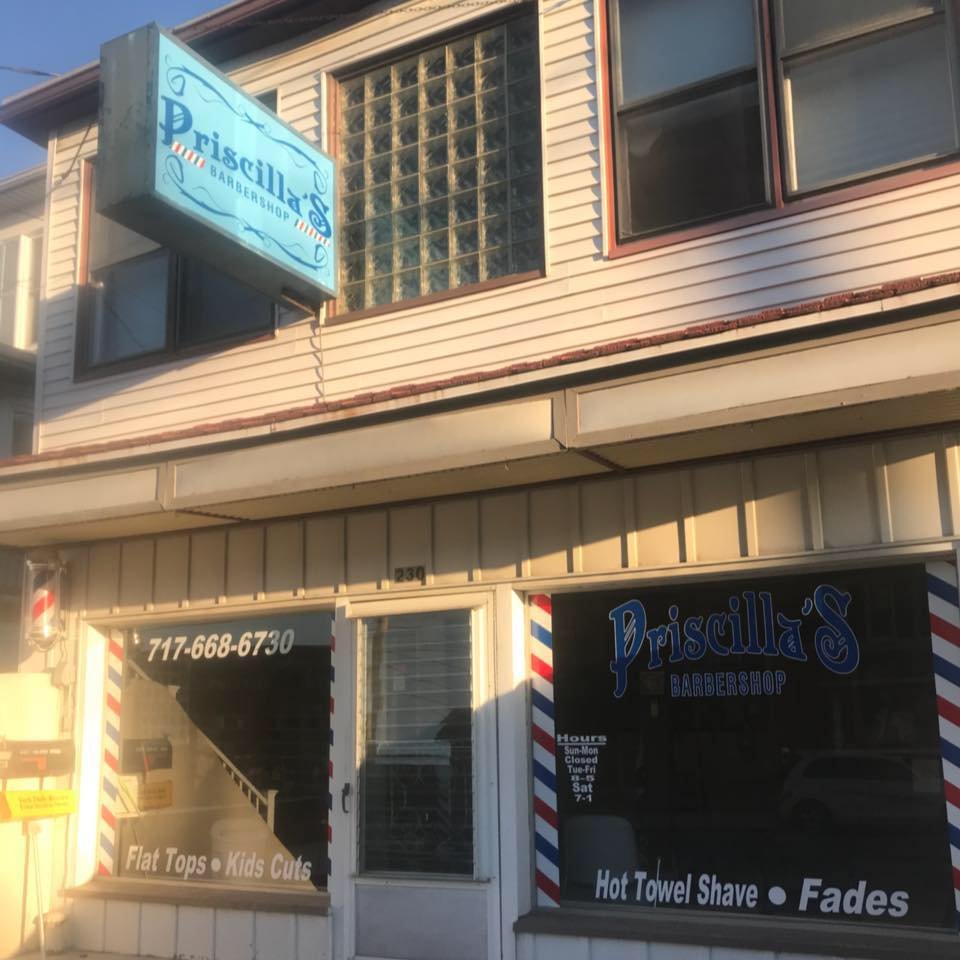 Priscilla's Barber Shop Logo