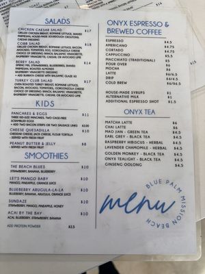 Menu photo 4 Blue Palm Mission Beach San Diego, CA Menu photo 4 Blue Palm Mission Beach San Diego, CA