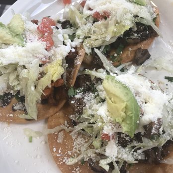 Rico taco mex - Tostadas (tongue, chirizo, pork). - Breakfast & Brunch Near Me - Perth Amboy, New Jersey Rico taco mex - Tostadas (tongue, chirizo, pork). - Breakfast & Brunch Near Me - Perth Amboy, New Jersey