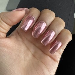 Tip Top Nails - Pink chrome