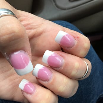 Perfect Nails - pink and white back fill - Nail Salons Near Me - North Kingstown, Rhode Island