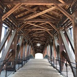 Old Salem Museums and Gardens - The Old Salem Heritage Bridge interior.