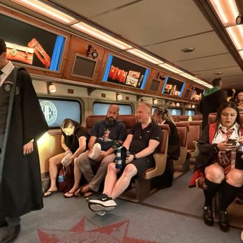 Harry Potter Hogwarts Express Adventure - Onboard the train during the show. - Trains Near Me - Perris, California Harry Potter Hogwarts Express Adventure - Onboard the train during the show. - Trains Near Me - Perris, California