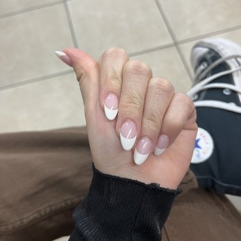 Nail Works - Acrylic full set, French tip for $55 - Nail Salons Near Me - Oxnard, California