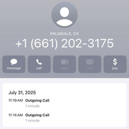 Proof of my calls. Proof of my calls.
