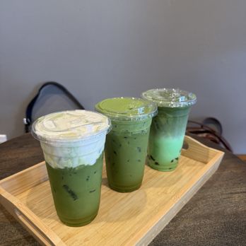 Chill Coffee - salty cream matcha, double matcha, pandan matcha w/ boba - Coffee & Tea Near Me - Westminster, California