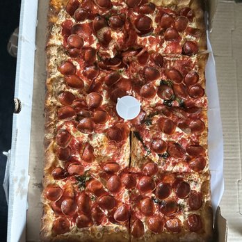 Carmine's Pizzeria - Baby Pepperoni Sicilian - Pizza Near Me - Brooklyn, New York Carmine's Pizzeria - Baby Pepperoni Sicilian - Pizza Near Me - Brooklyn, New York