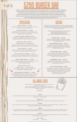 Menu photo 3 5280 Burger Bar Westminster, CO Menu photo 3 5280 Burger Bar Westminster, CO