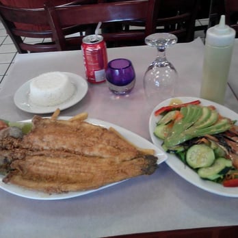 La Cabana Peruana - Fried trout with avocado salad. - Peruvian Near Me - Ozone Park, New York