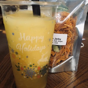 Tea Time & Coffee - mango passionfruit sluah and chicken jerky - Coffee & Tea Near Me - Tukwila, Washington Tea Time & Coffee - mango passionfruit sluah and chicken jerky - Coffee & Tea Near Me - Tukwila, Washington