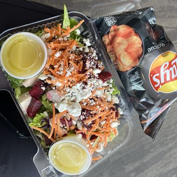 City Greens - Beet street salad, add chicken, dressing in the side, and chips - Salad Near Me - Kenner, Louisiana City Greens - Beet street salad, add chicken, dressing in the side, and chips - Salad Near Me - Kenner, Louisiana
