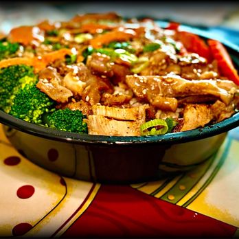 Teriyaki & More - Added spicy mayo to half of the Teriyaki Chicken Bowl so as to not turn my kids off. But in small amounts they both loved it! - Food Stands Near Me - Fresno, California Teriyaki & More - Added spicy mayo to half of the Teriyaki Chicken Bowl so as to not turn my kids off. But in small amounts they both loved it! - Food Stands Near Me - Fresno, California