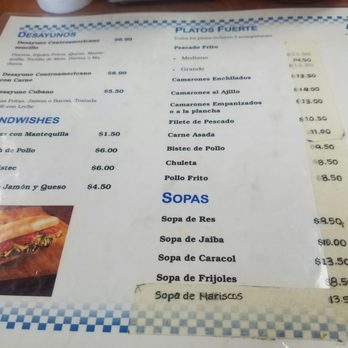 La Nueva Honduras - Menu - Spanish Near Me - Hialeah, Florida La Nueva Honduras - Menu - Spanish Near Me - Hialeah, Florida