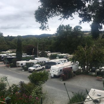 Carmel by the River Rv Park - View of the park from up above - RV Parks Near Me - Carmel, California Carmel by the River Rv Park - View of the park from up above - RV Parks Near Me - Carmel, California