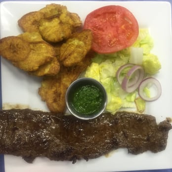 Chimiking Restaurant - My steak is so big, they had to fold the end to fit it on the plate. Amazing! - Latin American Near Me - Orlando, Florida