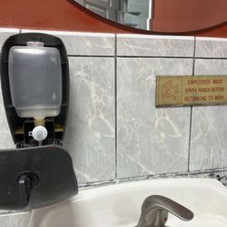 Sri Dosa Place - Never used soap dispenser.
