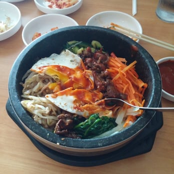 A & J Wingburger - My fave here bibimbap in stone bowl - Korean Near Me - Pickerington, Ohio A & J Wingburger - My fave here bibimbap in stone bowl - Korean Near Me - Pickerington, Ohio